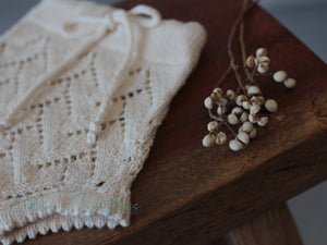 'Thora' Vintage Style Lace Bloomers - Parchment - Newborn