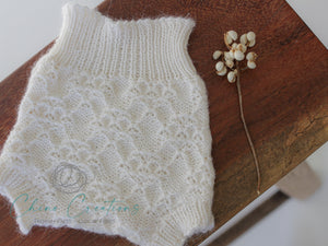 'Bellingen' Vintage Knit Alpaca Bloomers - White